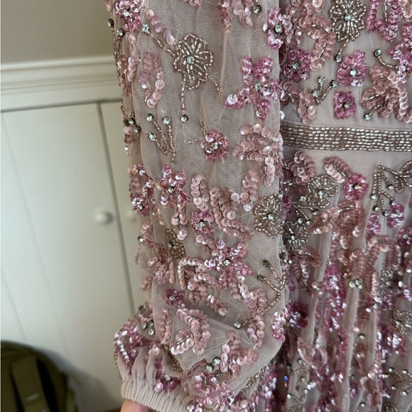 Mac Duggal Rose Sequin Floor Length Dress - Picture 7 of 9